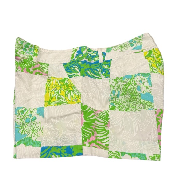 Lilly Pulitzer Womens The Callahan Short JUNGLE LIONESS PATCHWORK Shorts Size 10 - Picture 4 of 6